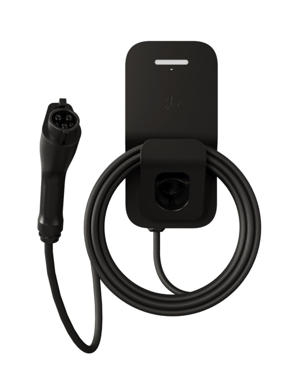 Borne de recharge FLO Maison X3 50A noir absolu