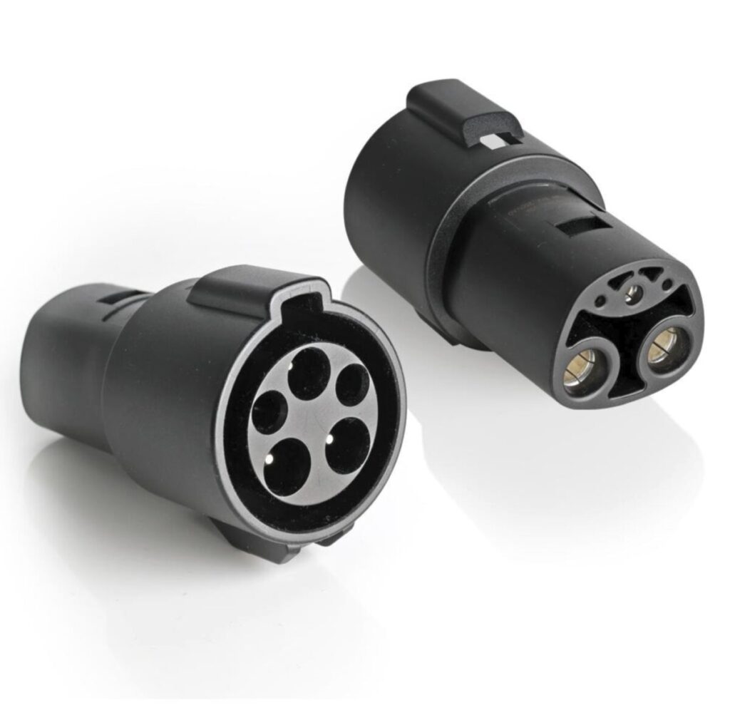 Adaptateur Leviton NACS pour borne de recharge J1772